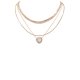 Glass Jewel Heart Necklace
