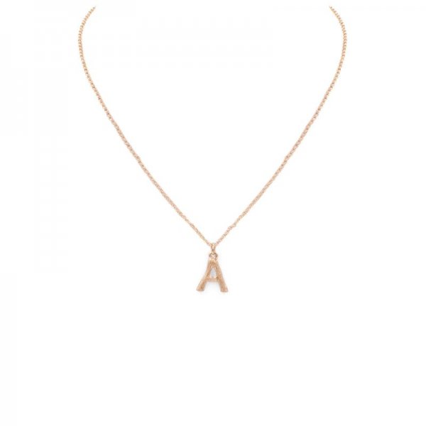 Metal Monogram Necklace