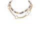 Stone Bead Layered Necklace