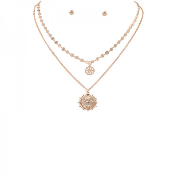 Evil Eye Necklace Set